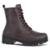 Coturno Feminino Bota Sola Tratorada e Zíper Lateral - Café