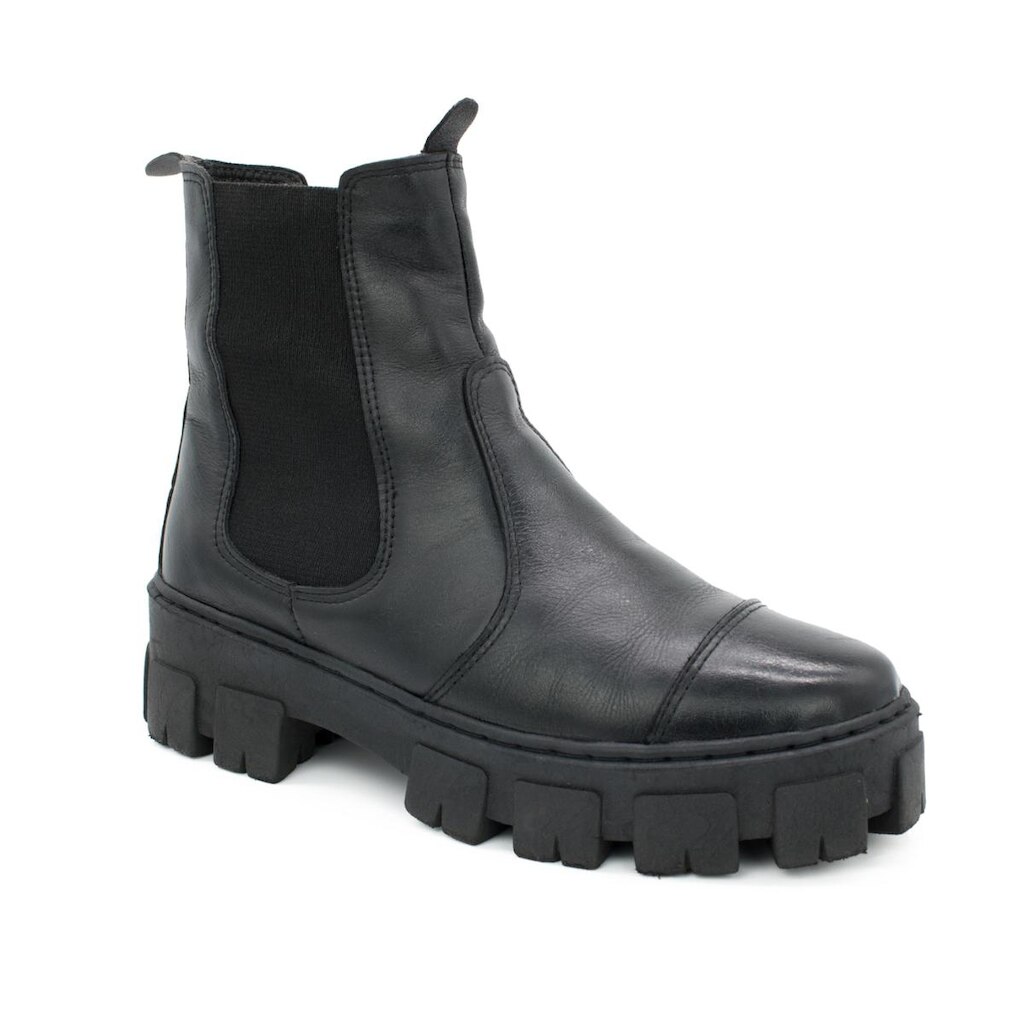Coturno Feminino em Couro Bota
