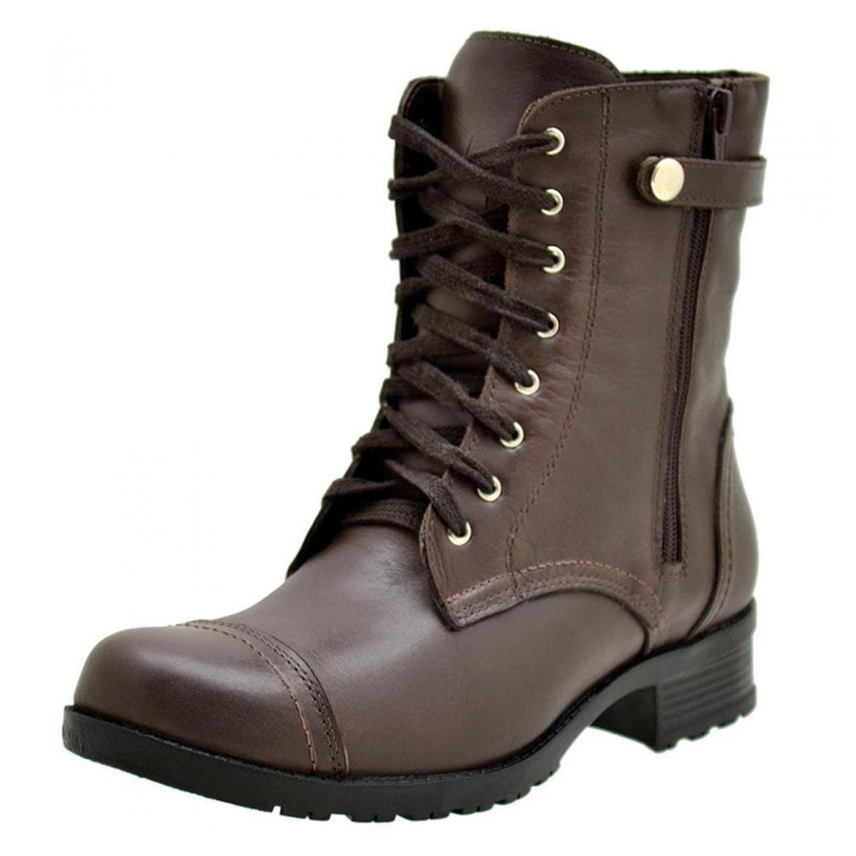 Atron Shoes Botas Motociclista Feminina Bota Impermevel Coturno