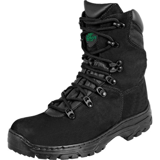 Coturno Force Militar Tático Militar Bota - Preto Menor preço em Coturno Force Militar Tático Militar Bota - Preto