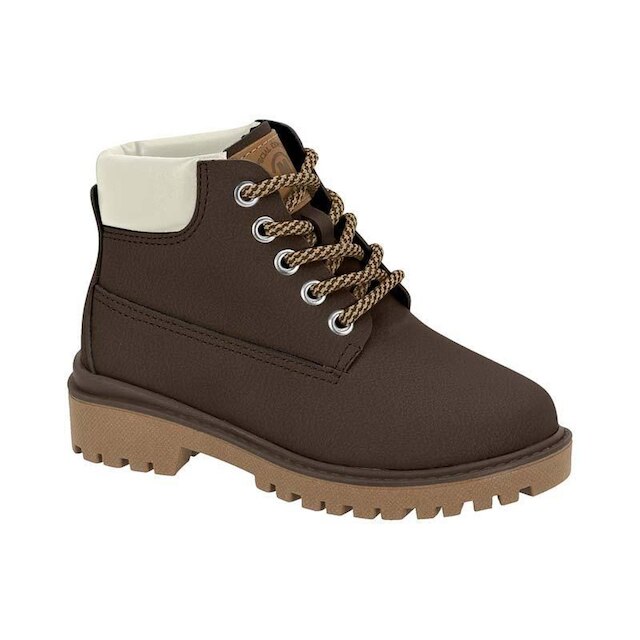 Coturno Infantil Masculino Molekinho 2144.214 - Marrom Escuro Menor preço em Coturno Infantil Masculino Molekinho 2144.214 - Marrom Escuro