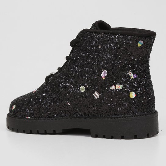 Coturno Infantil Molekinha Tratorada Glitter Menina