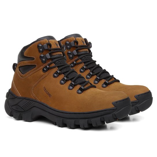 Coturno Masculino Adventure Couro Bota Conforto Resistente Colorado - Caramelo Menor preço em Coturno Masculino Adventure Couro Bota Conforto Resistente Colorado - Caramelo