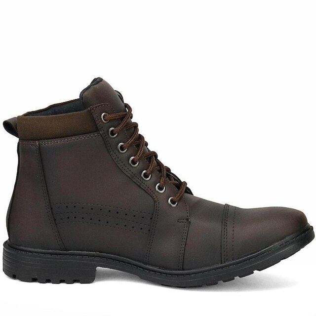 Coturno Masculino Com Zíper Lateral