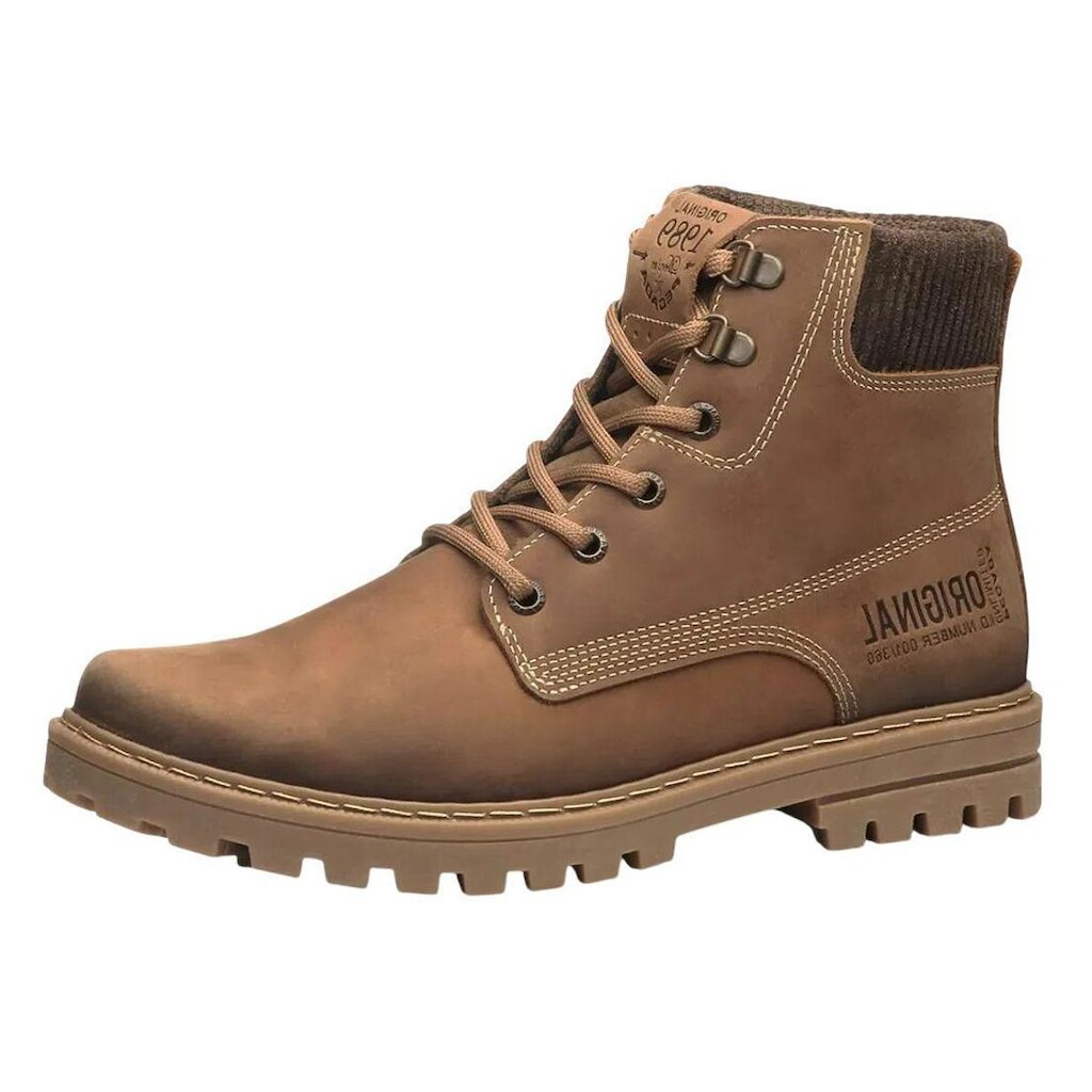 Coturno Masculino Couro Confortavel Resistente Leve Pegada