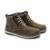 Coturno Masculino Couro Zíper Moderno Confortável Casual - Verde