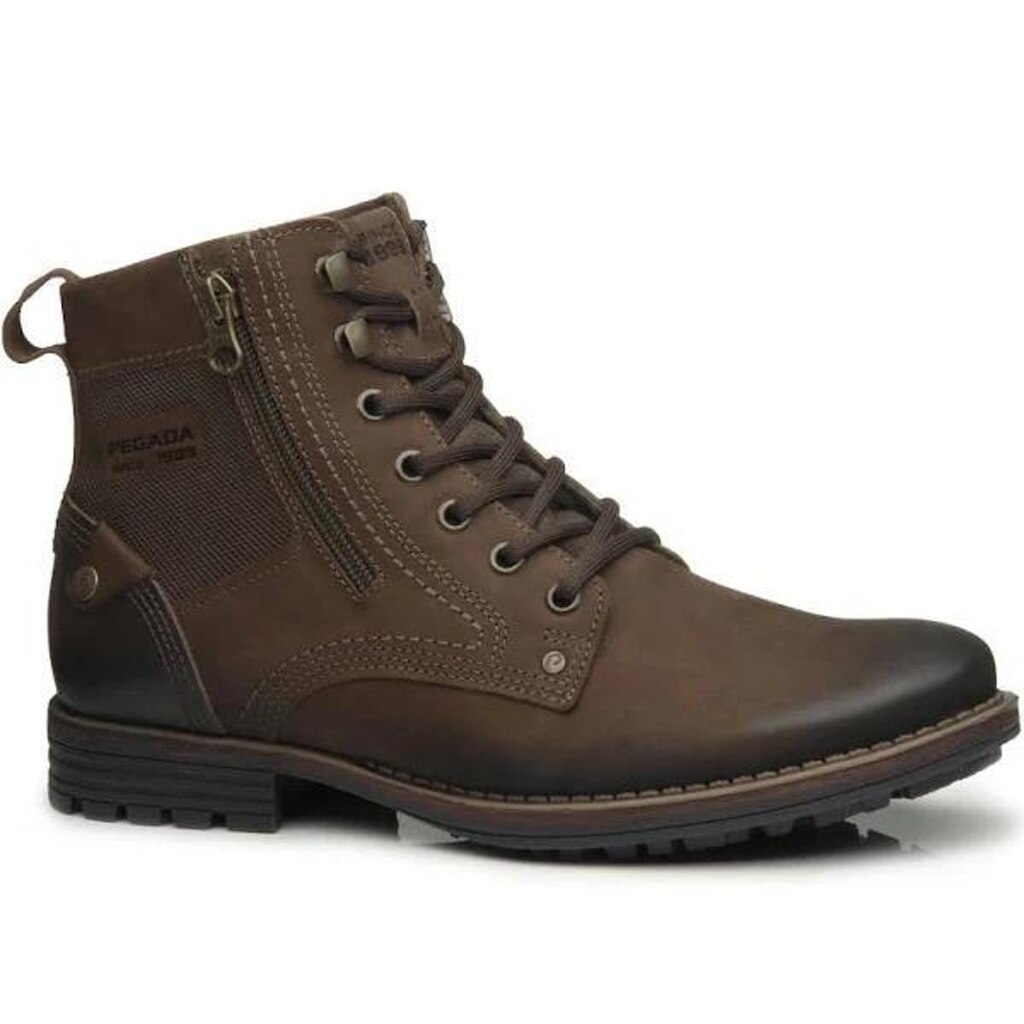 Coturno Masculino Em Couro Casual Pegada 180745