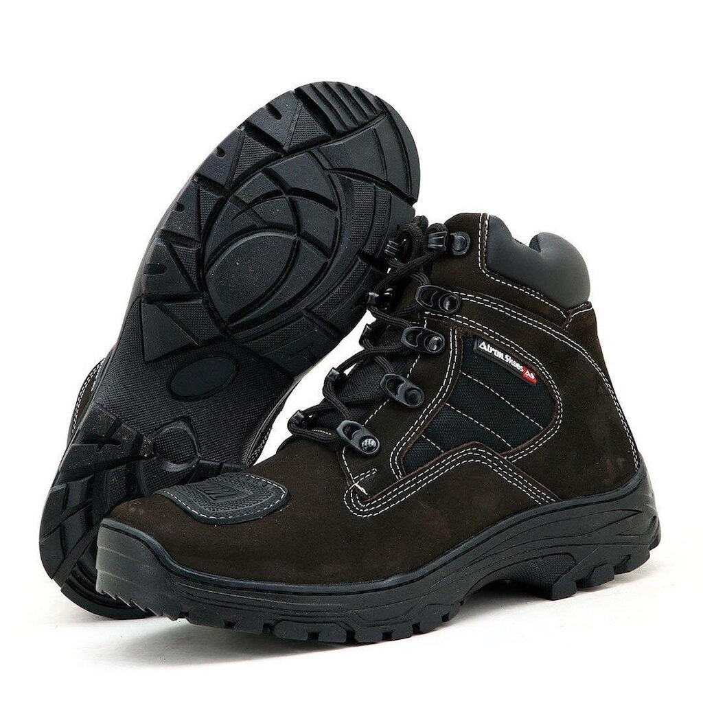 COTURNO MASCULINO MILITAR ATRON COURO 245 CAFE