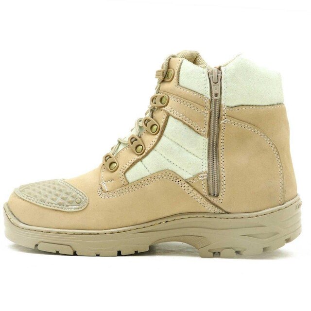 COTURNO MASCULINO MILITAR ATRON COURO 245 KM AREIA