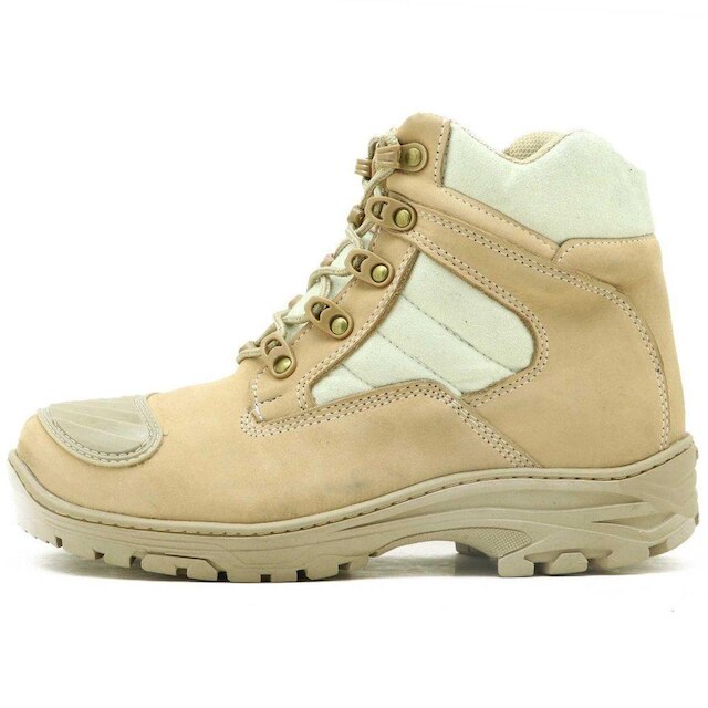 COTURNO MASCULINO MILITAR ATRON COURO 245 KM AREIA