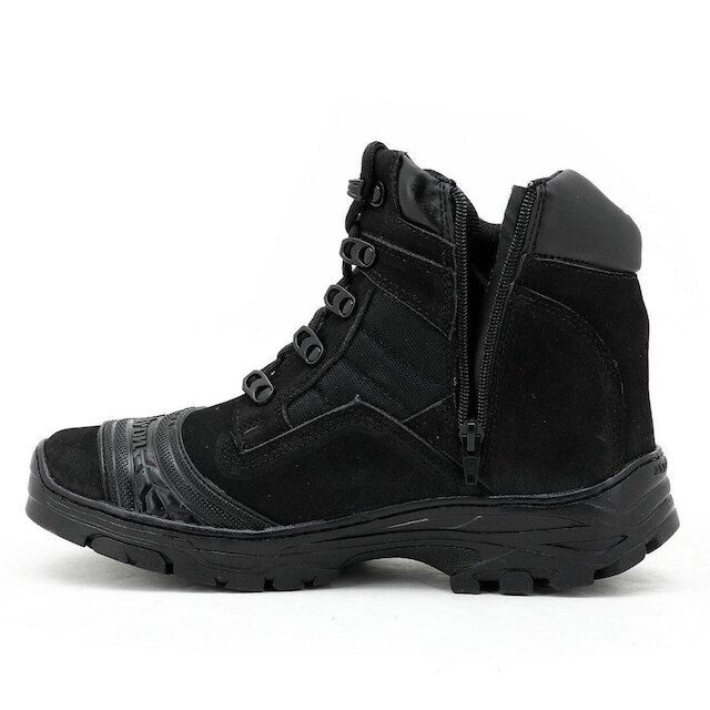 COTURNO MASCULINO MILITAR ATRON COURO 245 KM PRETO