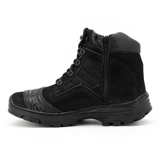 COTURNO MASCULINO MILITAR ATRON COURO 245 KM PRETO