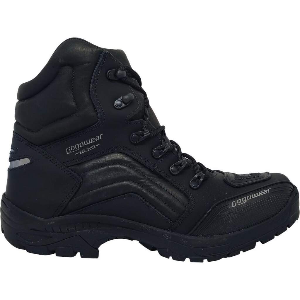 Coturno Masculino Moto Dia a Dia Trabalho Trilha em Couro Conforto Gogowear Prof610