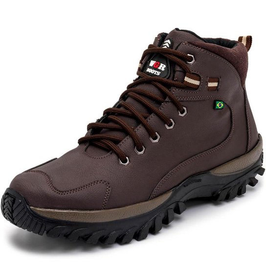 Coturno Masculino Urbano Bota Adventure Masculina Trabalho Dia a Dia - Marrom Menor preço em Coturno Masculino Urbano Bota Adventure Masculina Trabalho Dia a Dia - Marrom