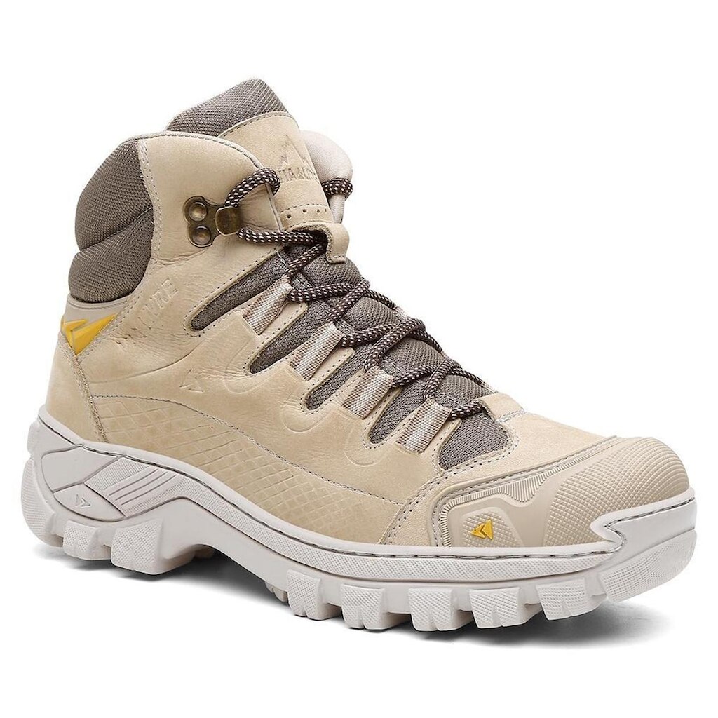 Coturno Resistente Bota De Couro Masculina Antiderrapante C.A