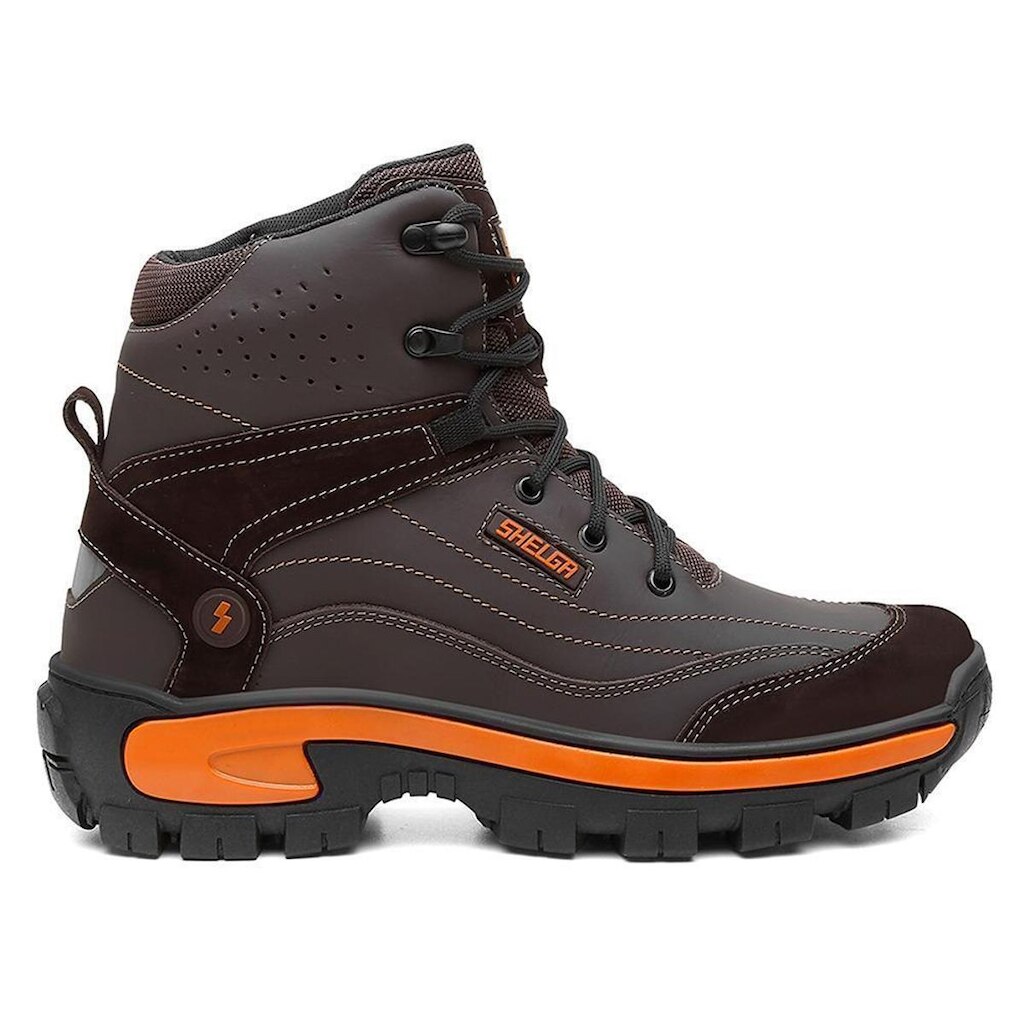 Coturno Shelga em Couro Masculino