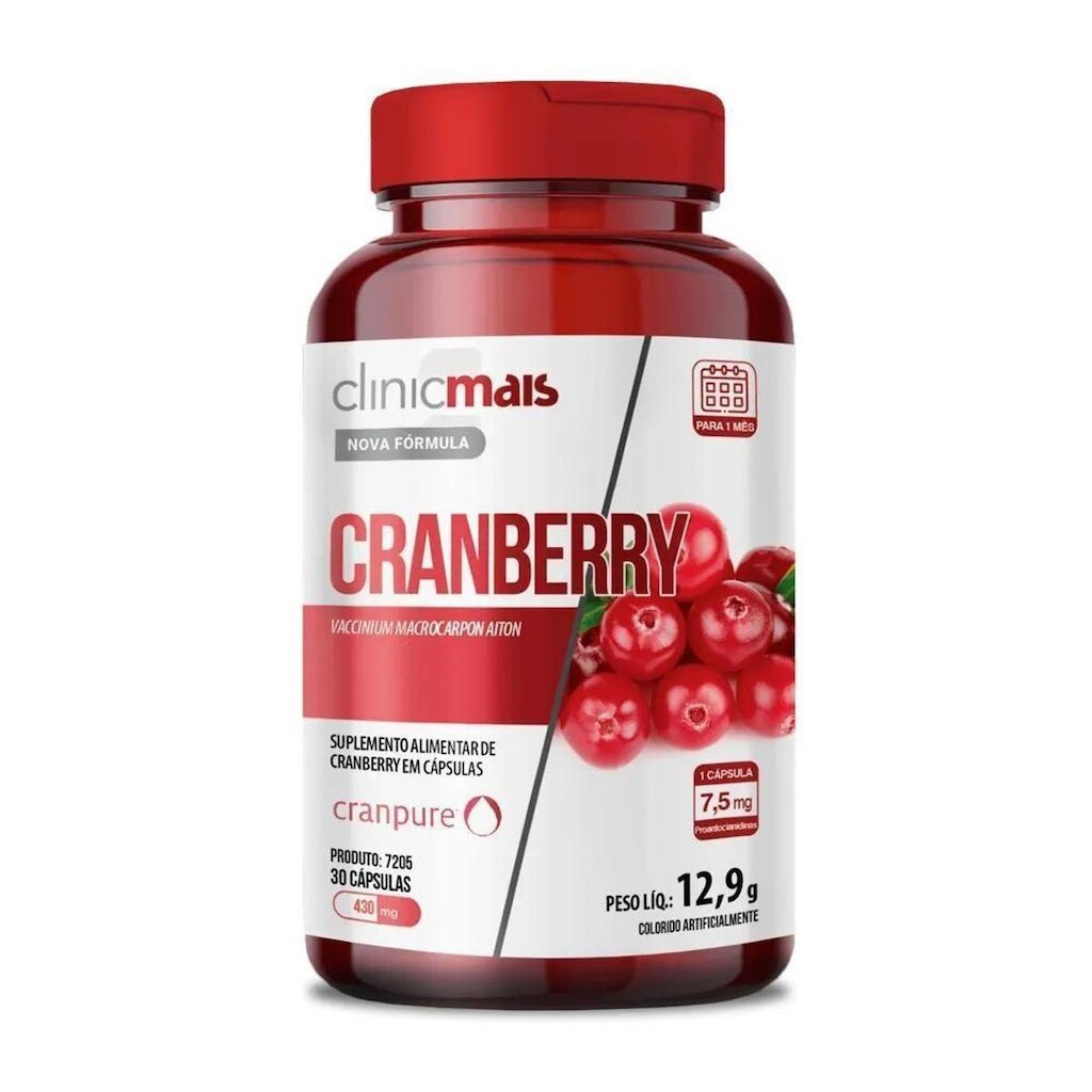 Cranberry Suplemento Alimentar 30 Cápsulas
