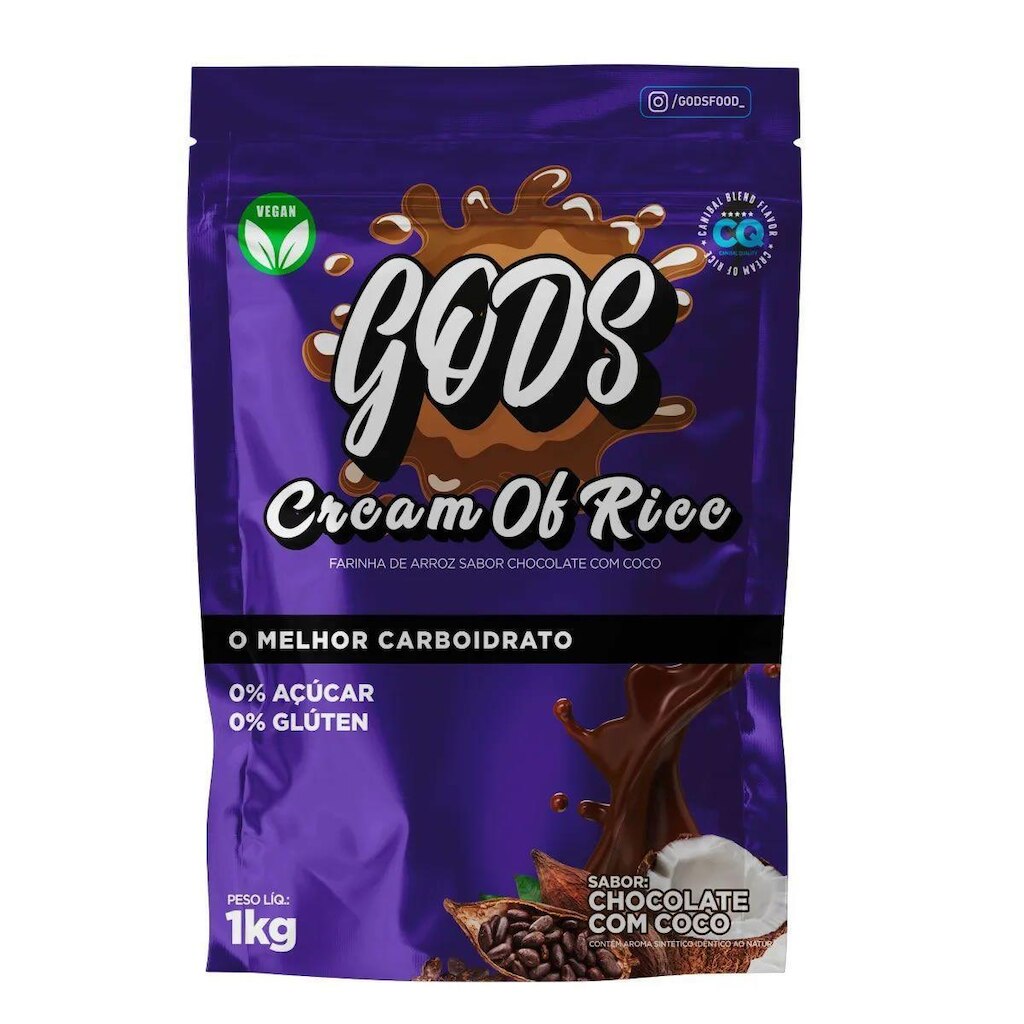 Cream of Rice - 1000g Refil Chocolate com Coco - Canibal