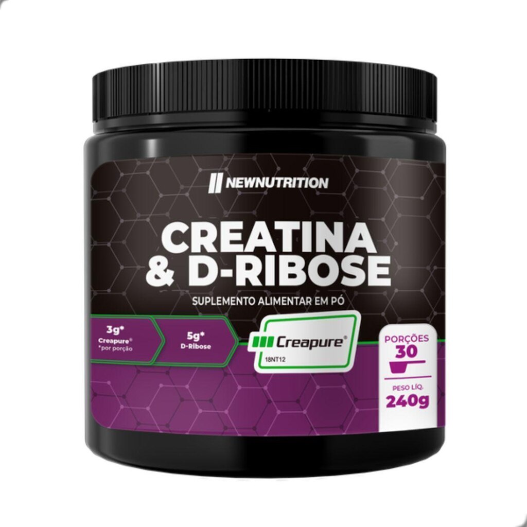 Creatina 100% Creapure D Ribose 240g New Nutrition