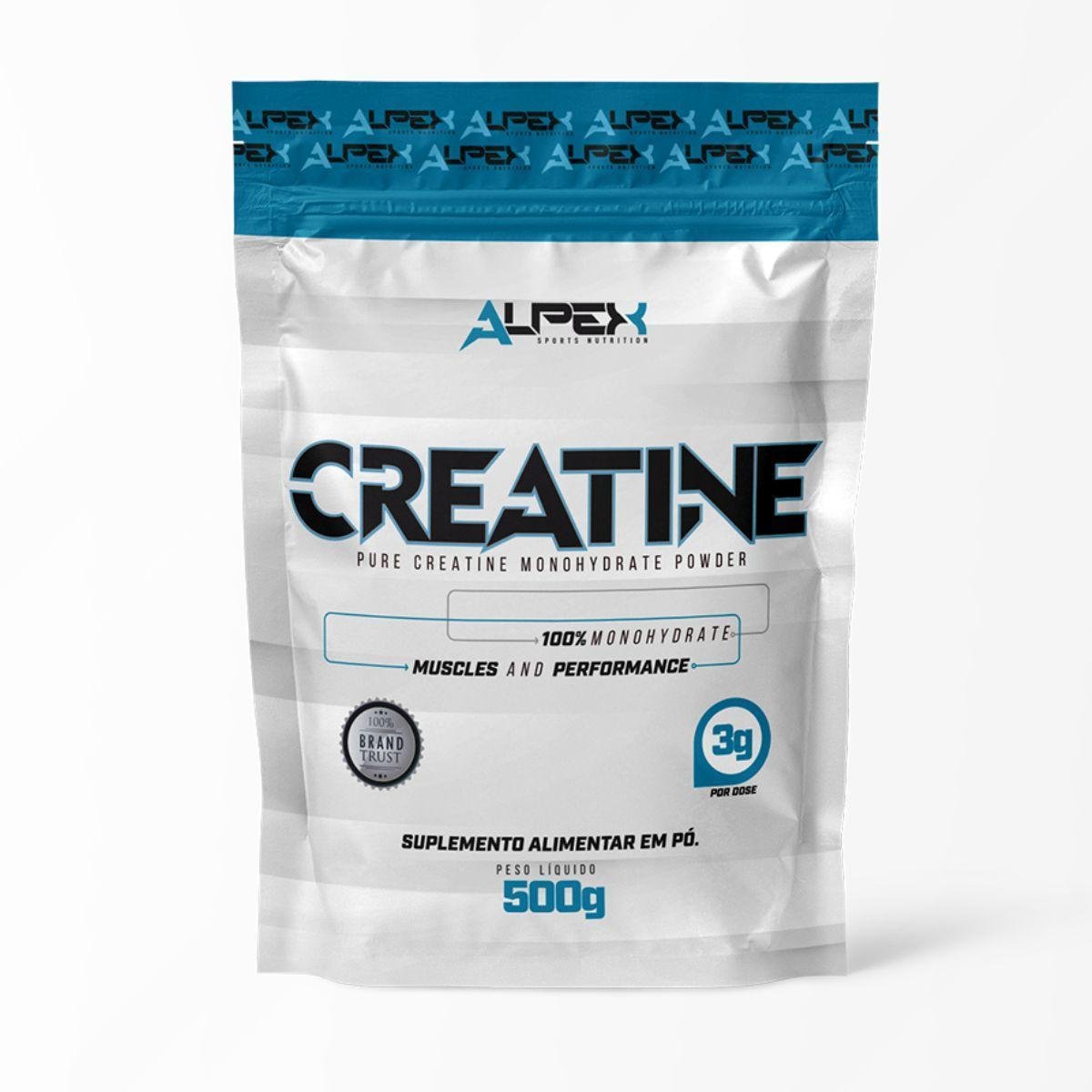 Creatina 100% Monohidratada 500g Pouch - Alpex Nutrition é ruim? Creatina 100% Monohidratada 500g Pouch - Alpex Nutrition é boa?