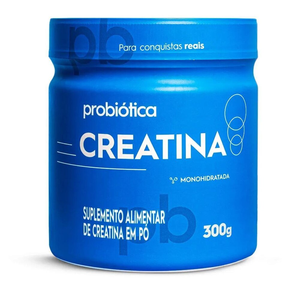 Creatina 100 Pura 300g Probiótica Suplemento Monohidratado