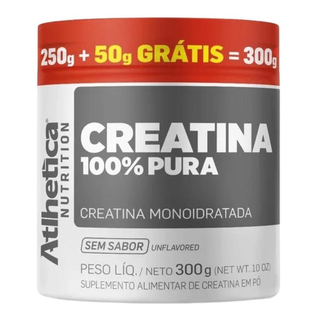 Creatina 100% Pura da Atlhetica Nutrition (Pote 300g)