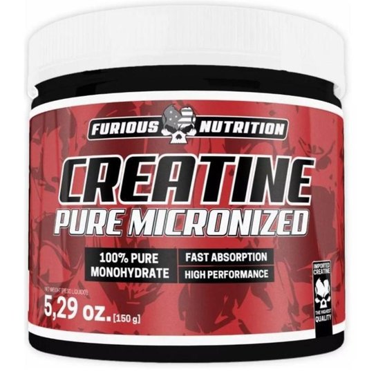 Creatina 100% Pura E Micronizada 150g - Furious Nutriton Menor preço em Creatina 100% Pura E Micronizada 150g - Furious Nutriton