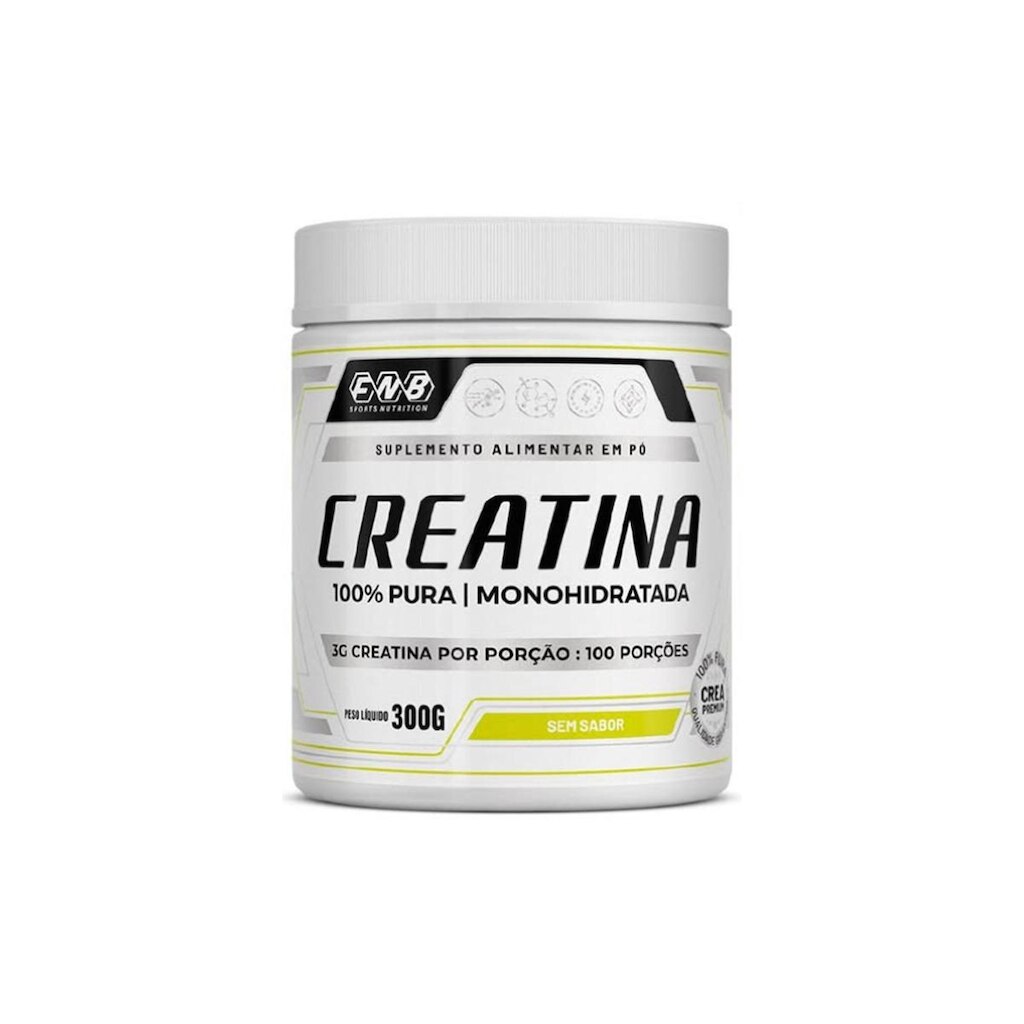 Creatina 100%Pura Monohidratada Sem Sabor 300g FNB Sports Nutrition