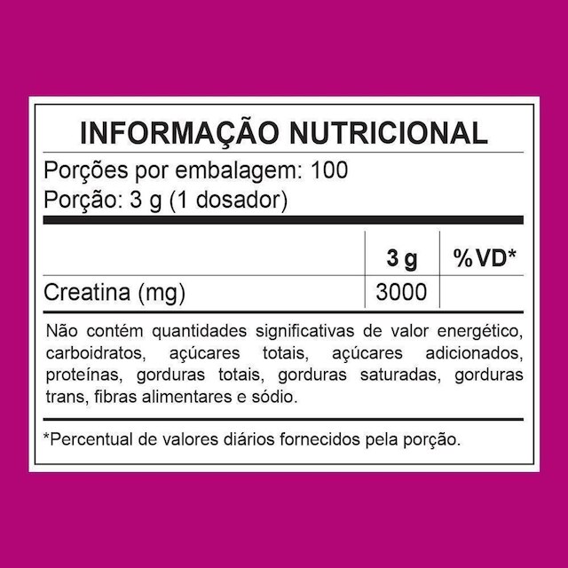Creatina 3VS Nutrition Monohidratada Pura 300g