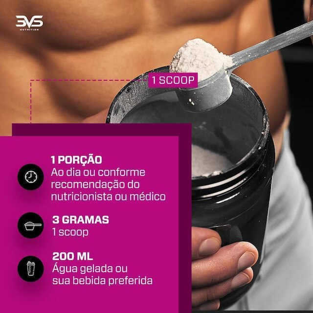 Creatina 3VS Nutrition Monohidratada Pura 300g