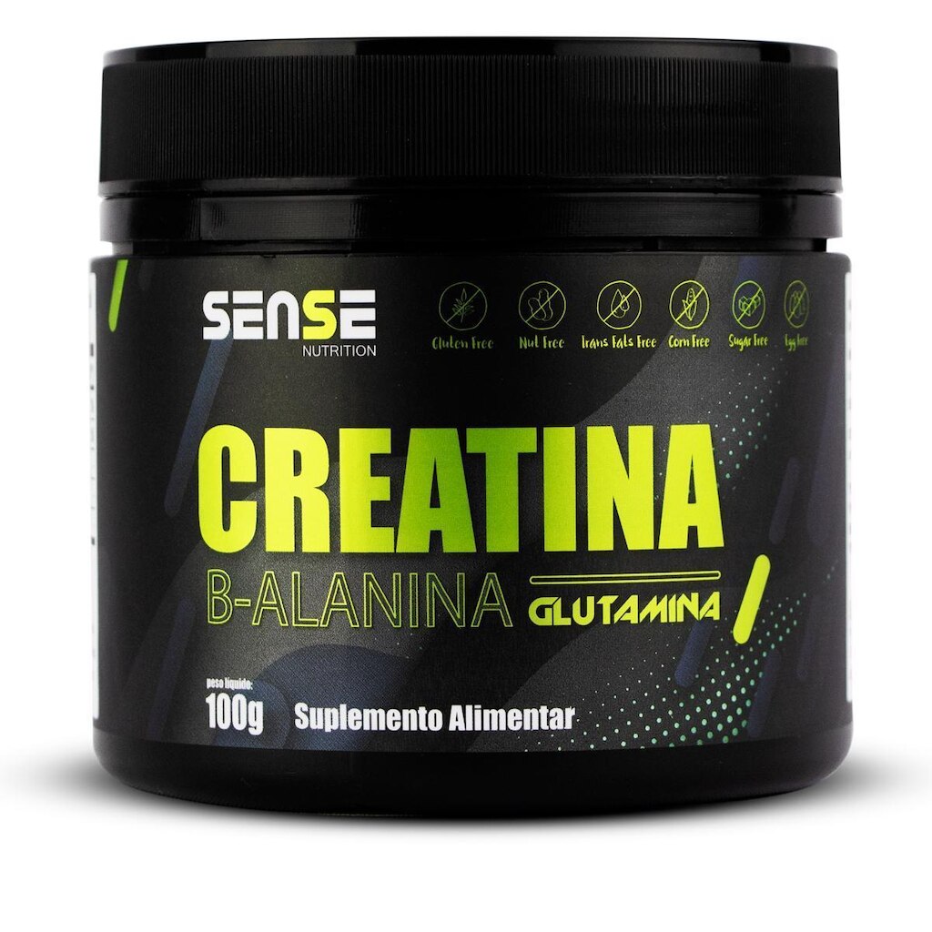 Creatina + Beta Alanina + Glutamina - Sense Nutrition - 100g
