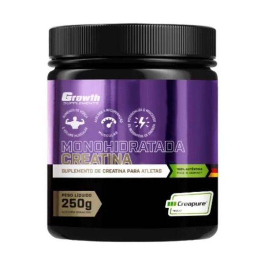 Creatina Creapure 250G Growth Supplements Original Com Nfe Menor preço em Creatina Creapure 250G Growth Supplements Original Com Nfe