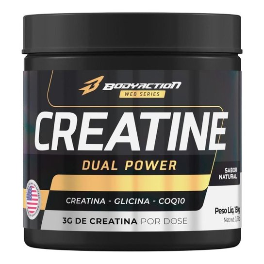 Creatina Dual Power 150g Bodyaction Menor preço em Creatina Dual Power 150g Bodyaction