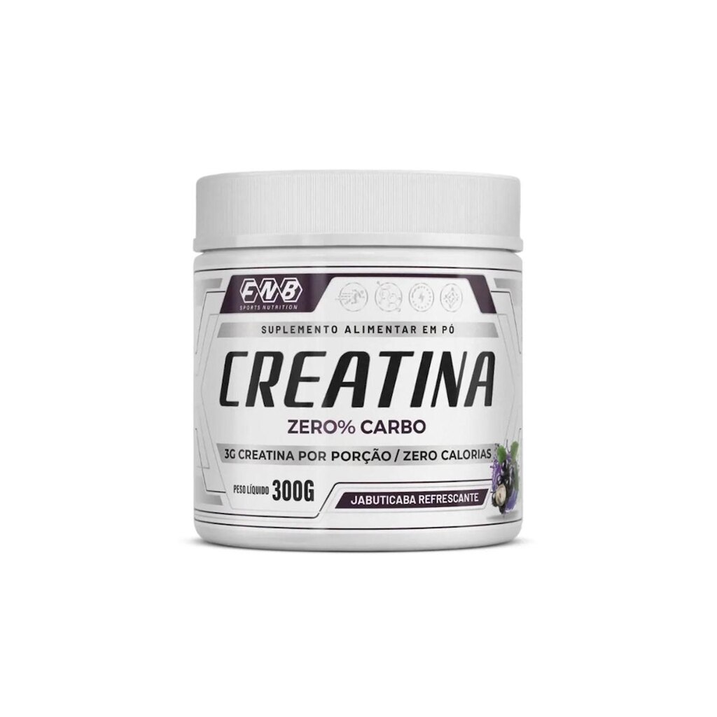 Creatina em Pó Zero Carbo 300g Sabor Jabuticaba FNB Sports Nutrition