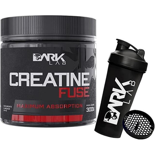 Creatina Fuse 300g + Coqueteleira Caveira 700ml Dark Lab é boa?