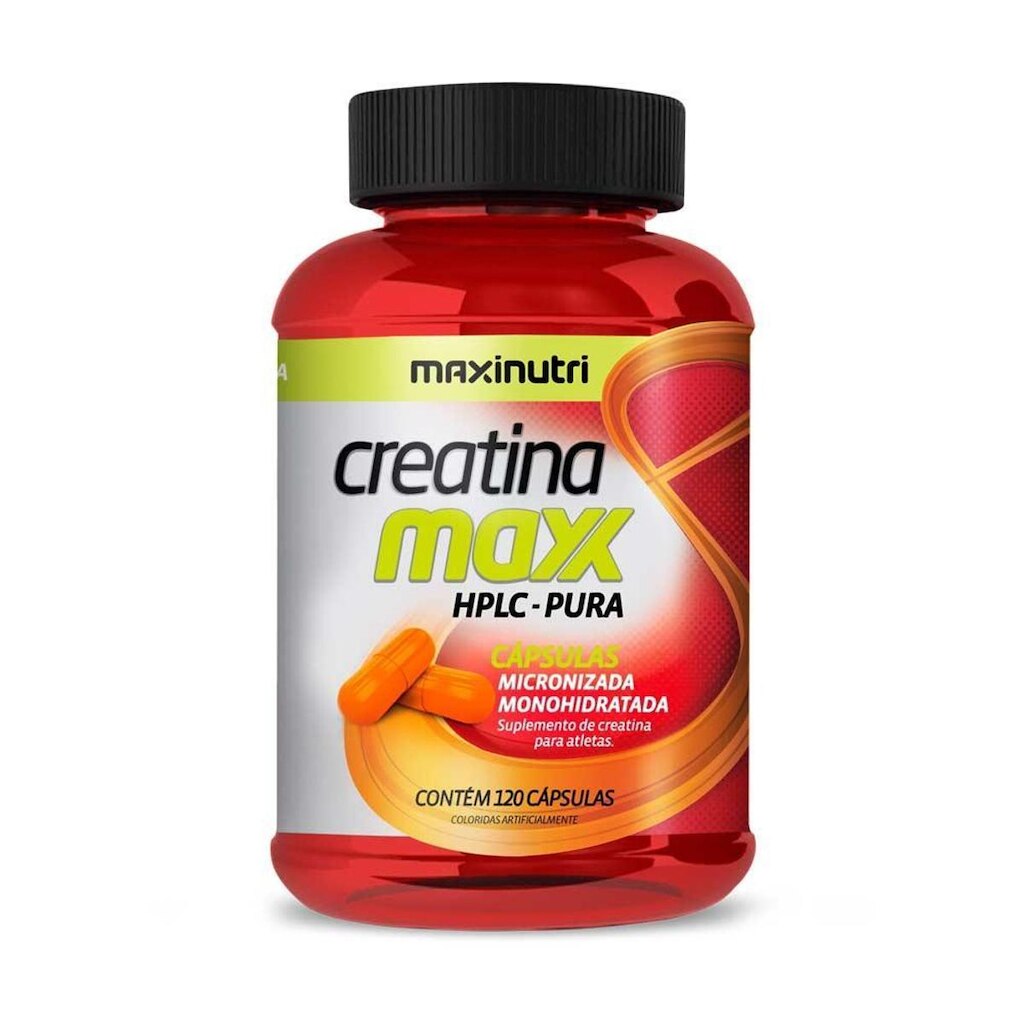Creatina Maxx Cápsulas 750mg 120 Cápsulas Maxinutri