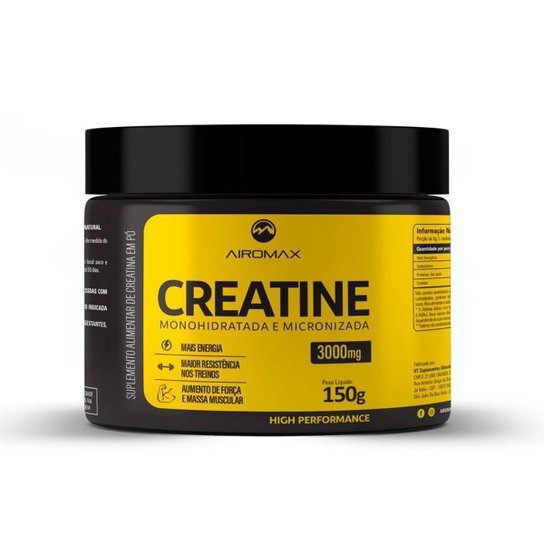 Creatina Micronizada / Monohidratada 150g - Airomax - N/A Menor preço em Creatina Micronizada / Monohidratada 150g - Airomax - N/A
