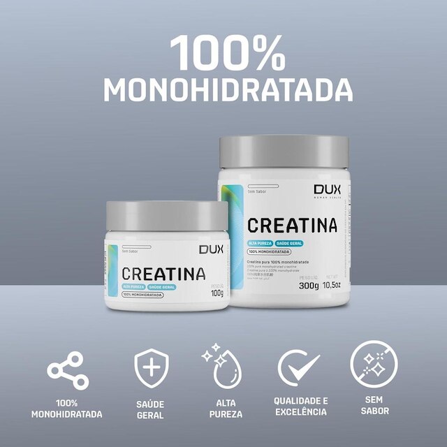 CREATINA MONOHIDRATADA 100% (300G) DUX NUTRITION
