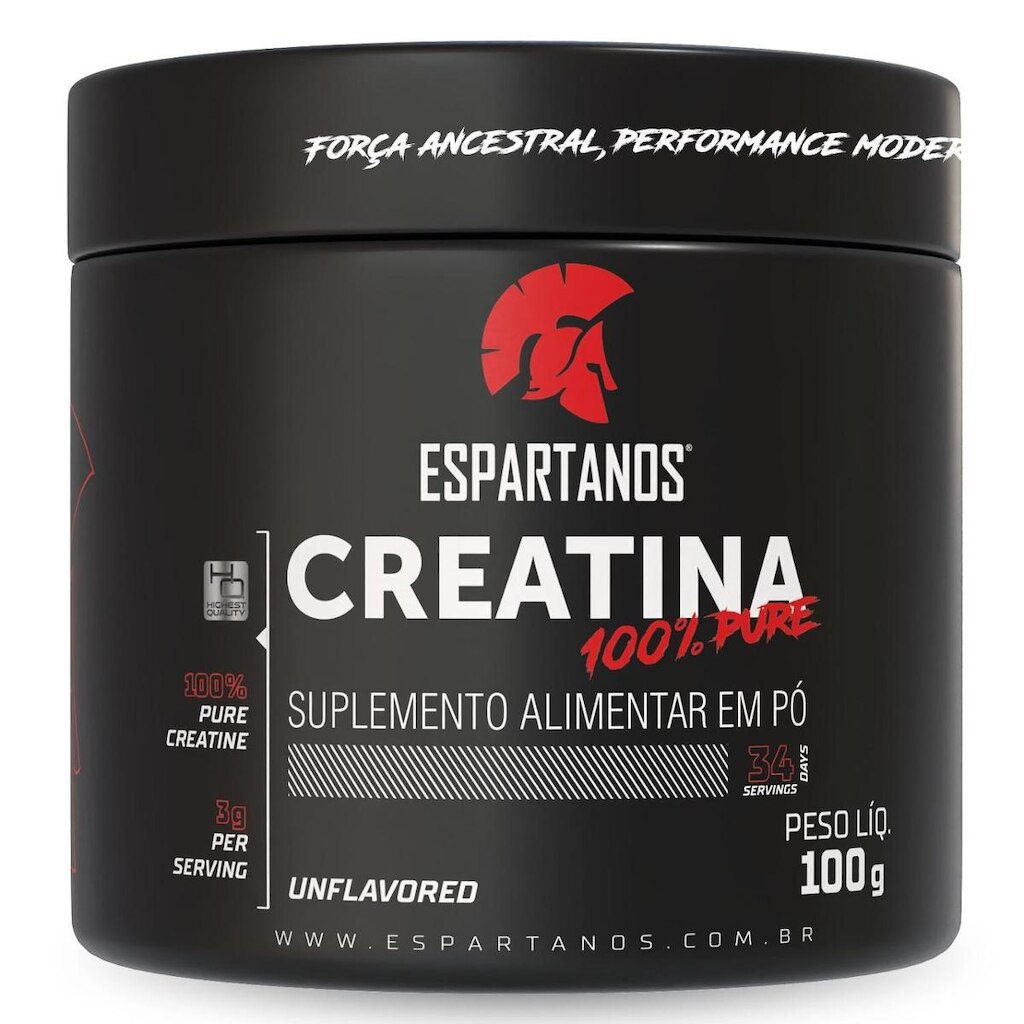 Creatina Monohidratada 100% Pura 100g –  Espartanos