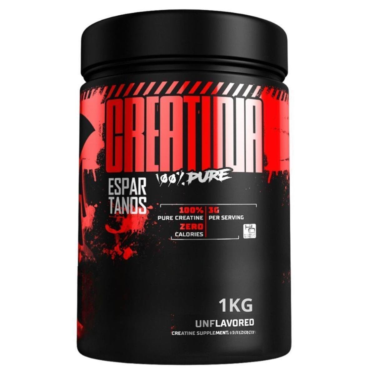 Creatina Monohidratada 100% Pura 1kg - Espartanos Menor preço em Creatina Monohidratada 100% Pura 1kg - Espartanos