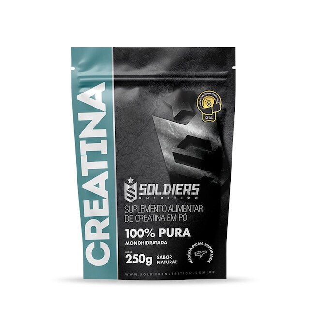 Creatina Monohidratada 100% Pura Soldiers Nutrition 250g