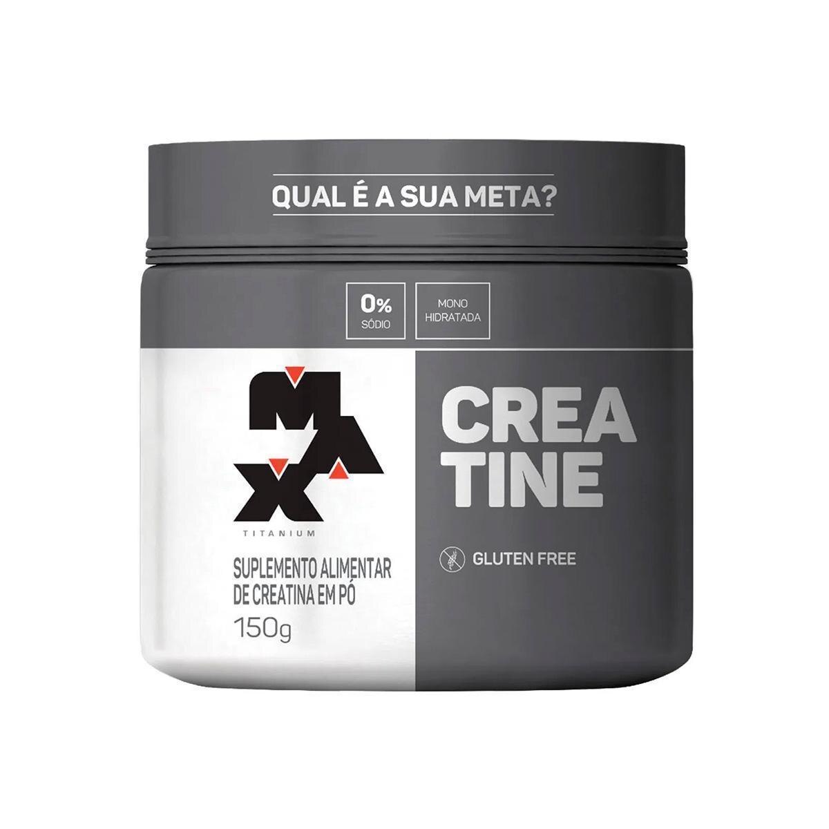 Creatina Monohidratada 150g - Max Titanium Menor preço em Creatina Monohidratada 150g - Max Titanium