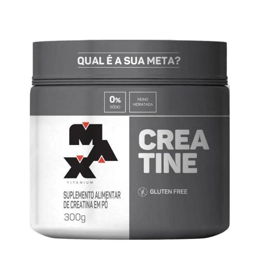 Creatina Monohidratada 300G Max Titanium Original Com Nfe