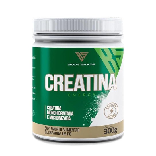 Creatina Monohidratada 300g Micronizada Energy Body Shape Menor preço em Creatina Monohidratada 300g Micronizada Energy Body Shape