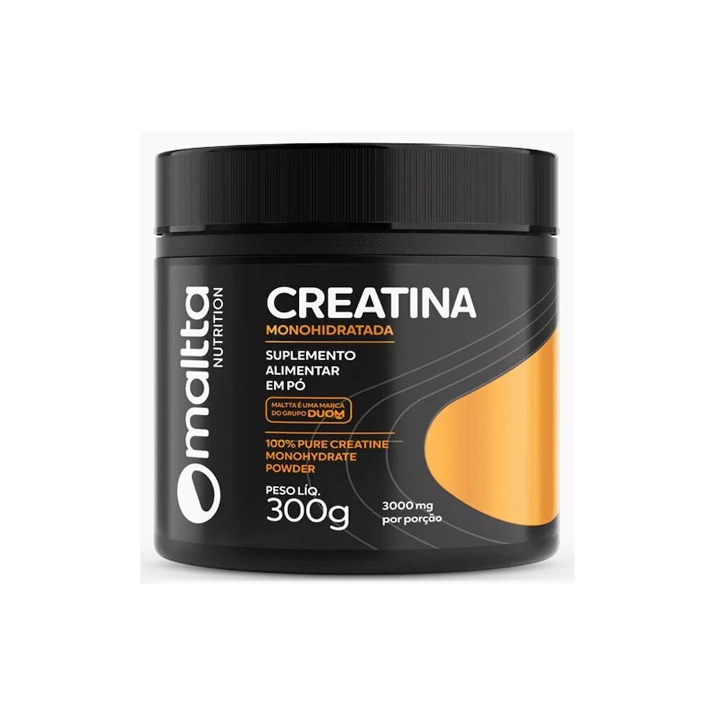 Creatina Monohidratada em pó Sem sabor 300g Maltta