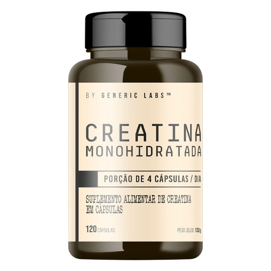 Creatina Monohidratada Generic Labs - 120 Cápsulas Menor preço em Creatina Monohidratada Generic Labs - 120 Cápsulas