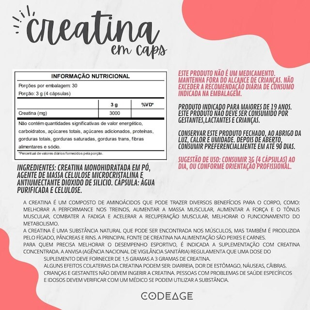 Creatina Monohidratada Pura