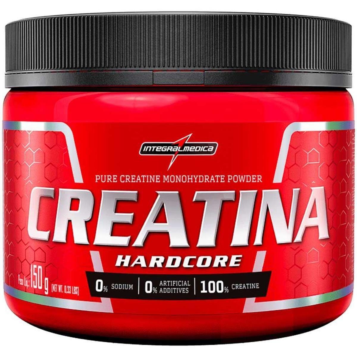 Creatina Monohidratada Pure Powder Hardcore 3000mg 150g Integralmedica Menor preço em Creatina Monohidratada Pure Powder Hardcore 3000mg 150g Integralmedica