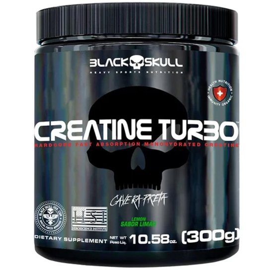 Creatina Monohidratada Sabor Limão 300g Caveira Preta - Black Skull é boa?