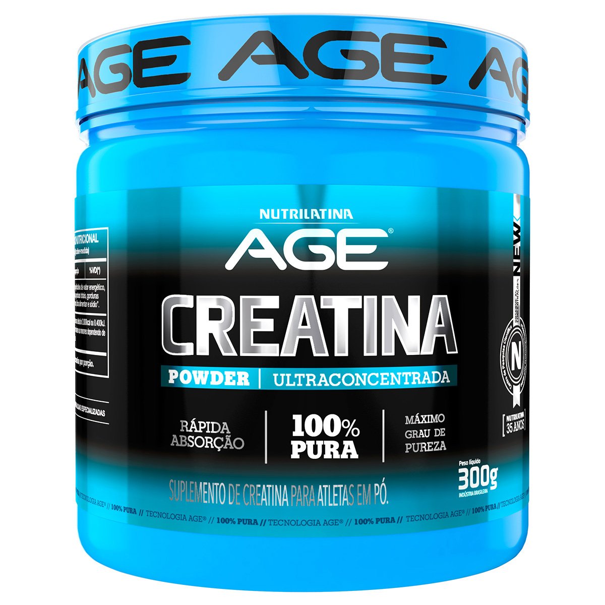 Creatina Powder Age 300g - Nutrilatina é ruim? Creatina Powder Age 300g - Nutrilatina é boa?